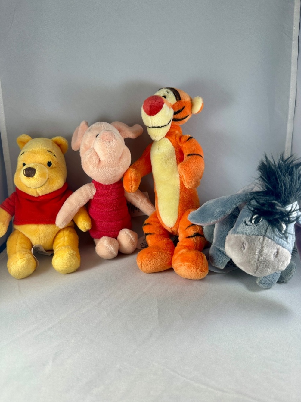 Disney Store Winnie the Pooh Plush Bundle – Pooh Piglet Tigger Eeyore